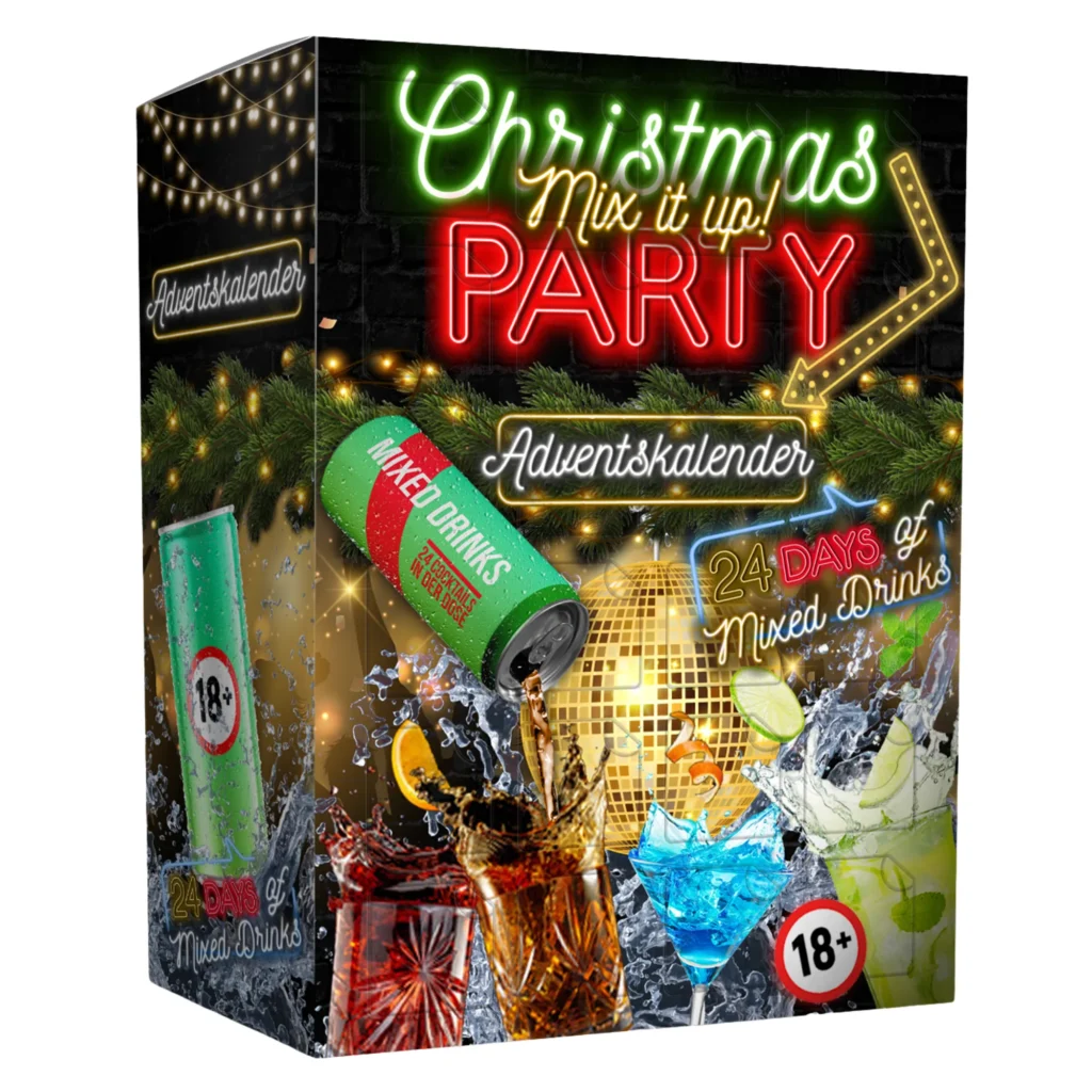 Longdrink Adventskalender 24 x 0,25 l mit alkoholischen Cocktails und Mixgetränken