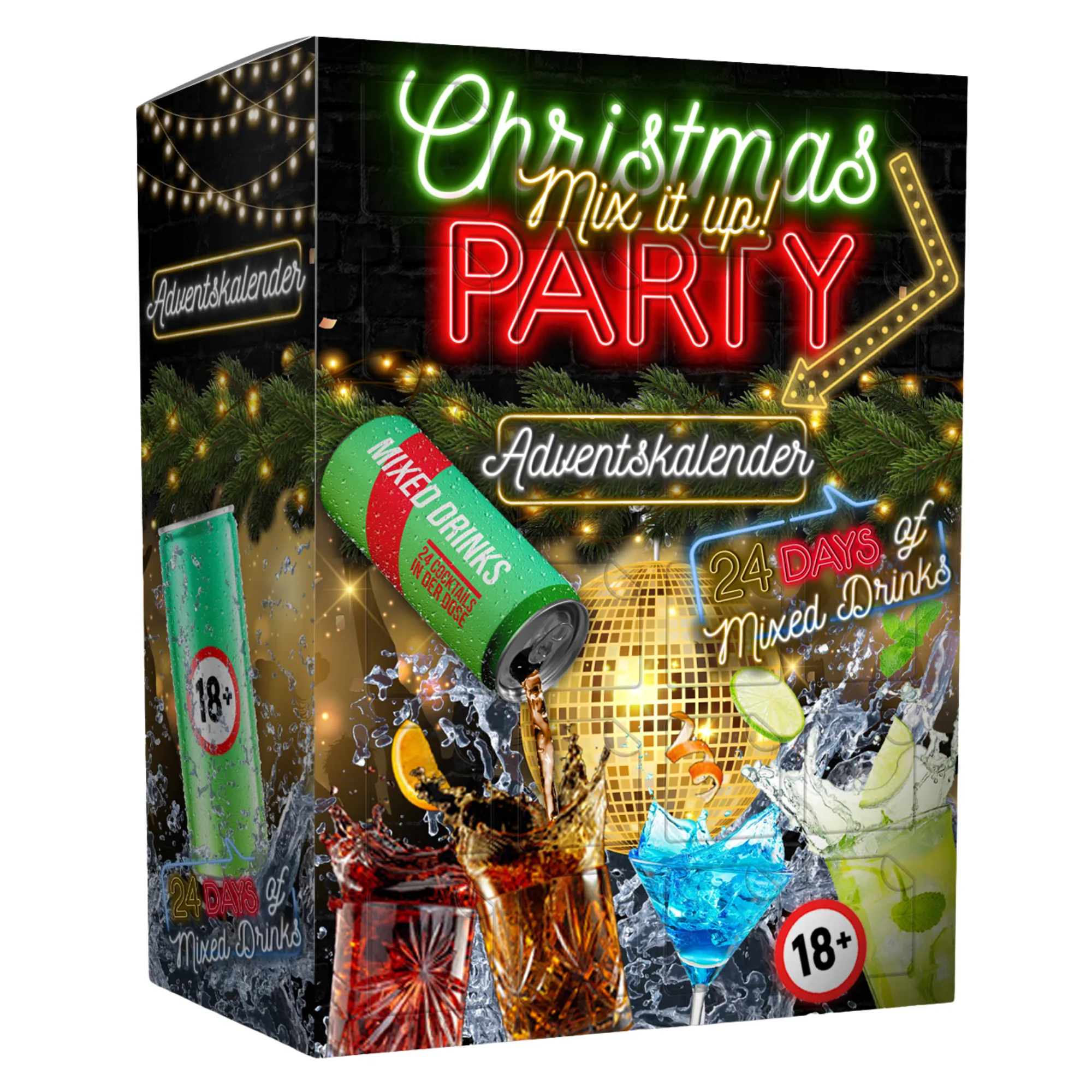 Adventskalender Longdrink_Webshop Longdrink Adventskalender 24 x 0,25 l mit alkoholischen Cocktails und Mixgetränken