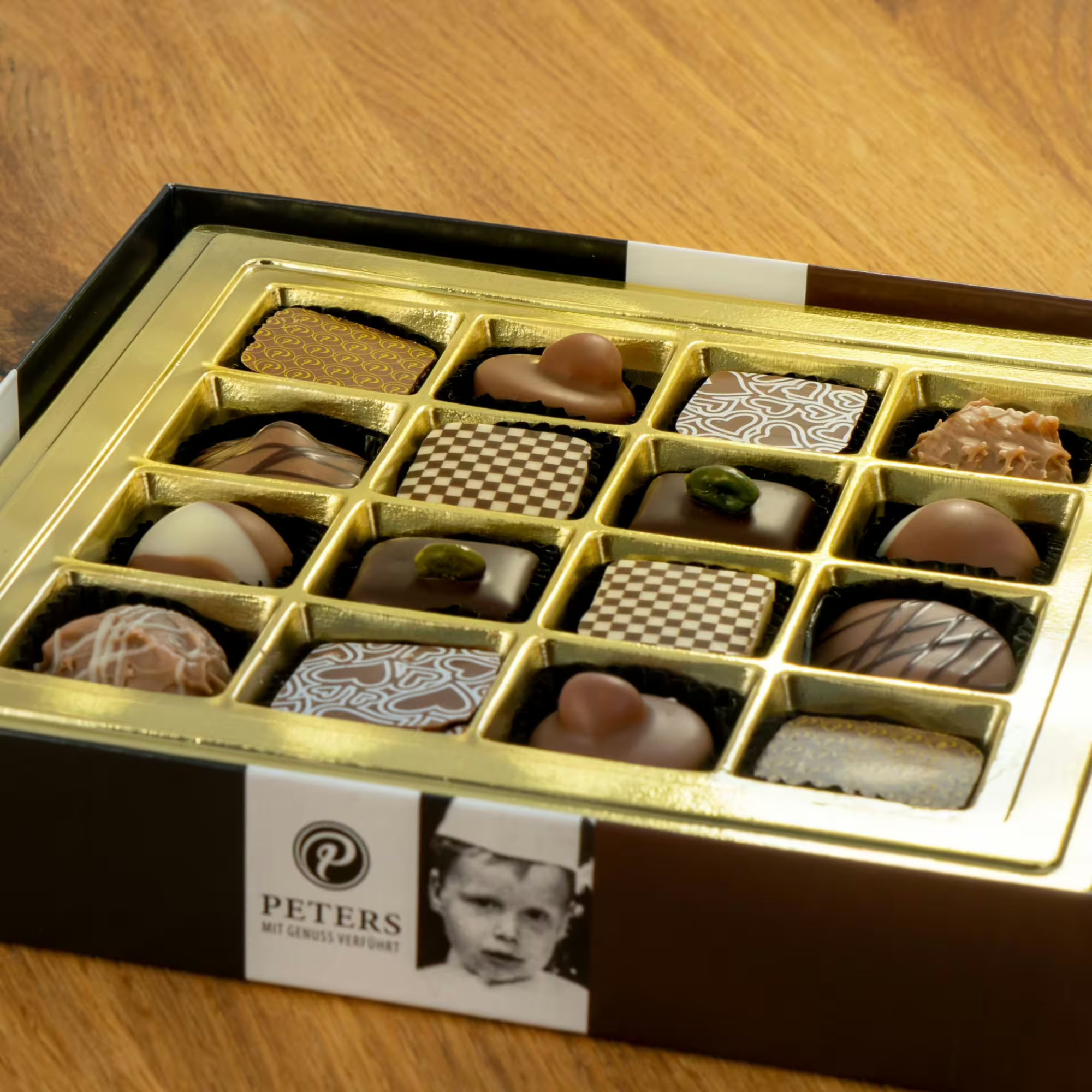Alkoholfreie Pralinen 200g (4) PETERS Pralinen ohne Alkohol in 200 g Pralinenschachtel