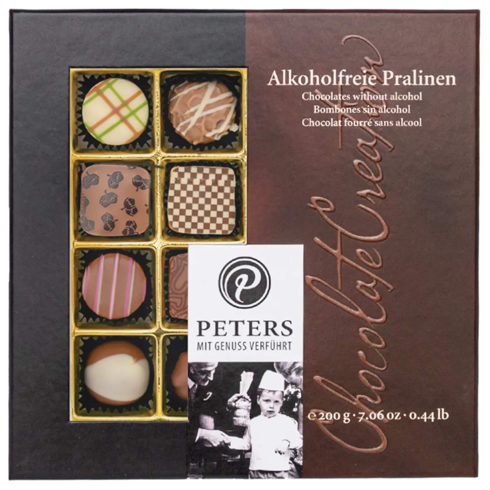 Alkoholfreie Pralinen 200g PETERS Alkoholfreie Pralinen 200 g mit 16 Pralinen