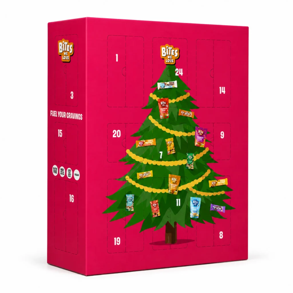 BitesWeLove Adventskalender Fuel your cravings mit 24 Snackmomenten